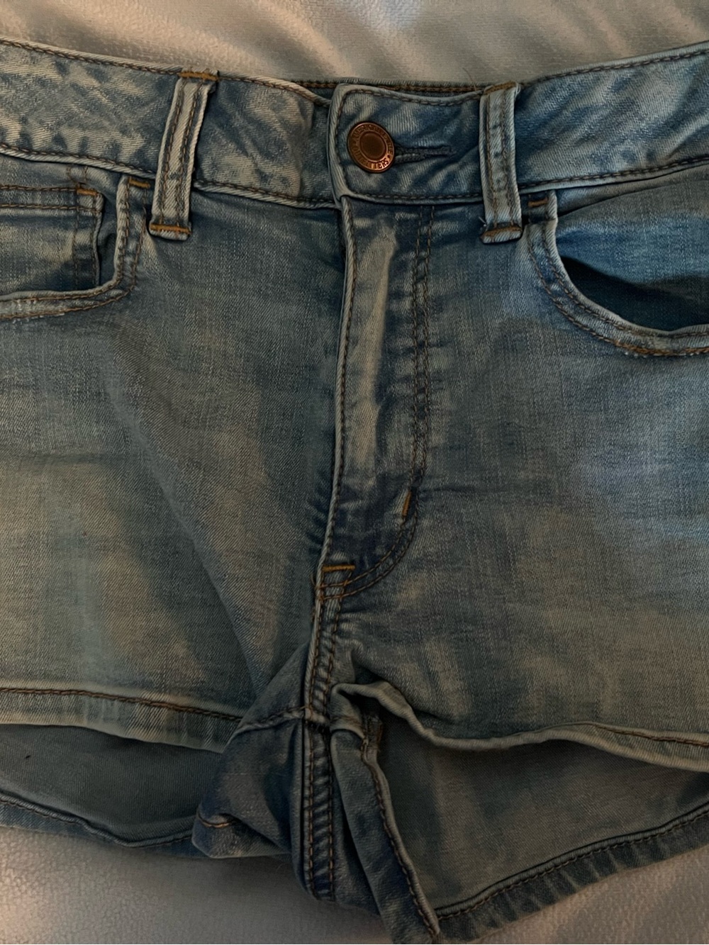 American Eagle Outfitters Light Blue Denim Jean Shorts